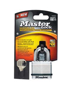 Master Lock 1-9/16 in. H x 1-3/4 in. W x 1-3/4 in. L Steel Dual Ball Bearing Locking Padlock 1 p