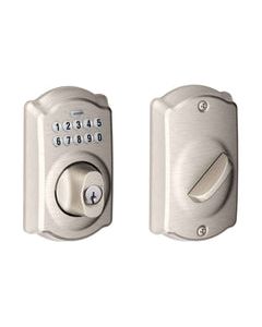 Schlage Satin Nickel Steel Electronic Deadbolt