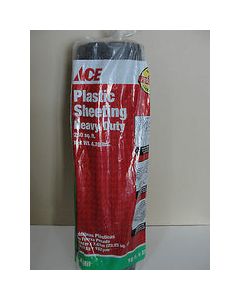 Plastic Sheeting 4 mil T X 10 ft. W X 25 ft. L Polyethylene Black