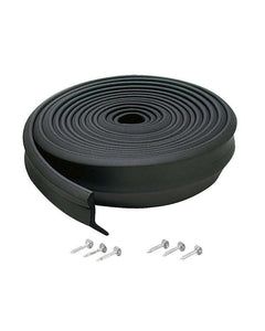 M-D Black Rubber Door Set Seal For Garage Doors 9 ft. L X 1 in.
