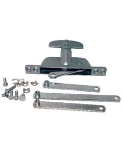 Barton Kramer Silver Aluminum Left/Right Jalousie Window Operator Kit