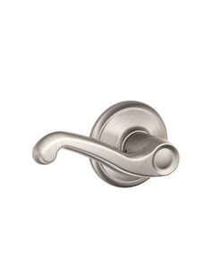 Schlage Flair Satin Nickel Passage Lockset 1-3/4 in.