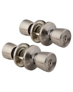 Ace Tulip Antique Brass Double Entry Door Kit 3 1-3/4 in 2pk.