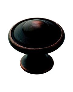 Amerock Allison Round Cabinet Knob 1-3/16 in. D 1-1/16 in. Oil Rubbed Bronze 1 pk