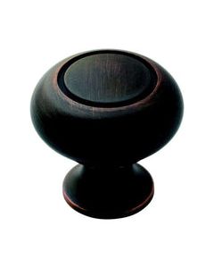 Amerock Allison Traditional Classics Round Cabinet Knob 1-1/4 in. D 1-3/16 in. Oil Rubbed Bronze 1 p