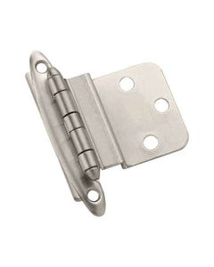 Amerock 2 in. W X 2-3/4 in. L Satin Nickel Silver Steel Decorative Hinge 10 pk