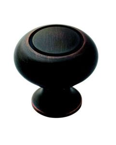 Amerock Allison Round Cabinet Knob 1-1/4 in. D Oil Rubbed Bronze 10 pk