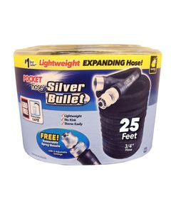 Pocket Hose Silver Bullet 3/4 in. D X 25 ft. L Expandable Lightweight Garden Hose