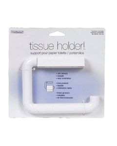 iDesign White ABS Plastic Toilet Paper Holder