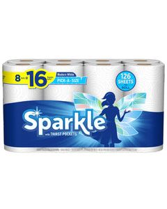 Sparkle Pick-A-Size Paper Towels 110 sheet 2 ply 8 pk