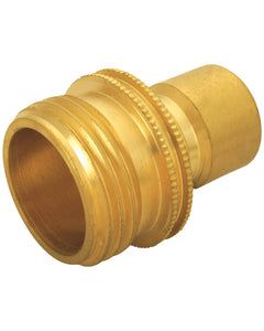 Landscapers Select Hose Connector, 3/4 In, Male Thread, Solid Brass