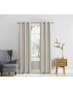 Sun Zero Norwich Ivory Blackout Curtains 80 in. W