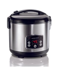 Hamilton Beach Silver 14 cups Programmable Rice Cooker