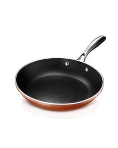 10 in. Copper Cast Textured Surface Aluminum Non-Stick Fry Pan