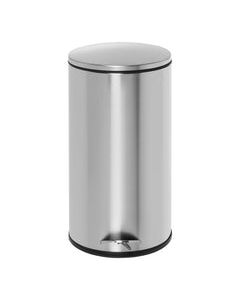 Honey-Can-Do 7.93 gal Silver Stainless Steel Step-On Trash Can