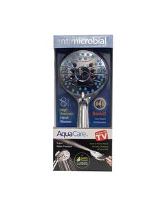 AquaCare Antimicrobial AS Seen On TV Handheld Shower Head Stainless Steel 1 pk