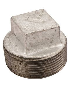 Worldwide Sourcing Square Head Pipe Plug, 3/8 In, Screwed, 150 Psi, Malleable Iron