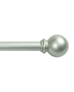 Kenney Brass Champagne Silver Curtain Rod 48 in. L X 86 in. L