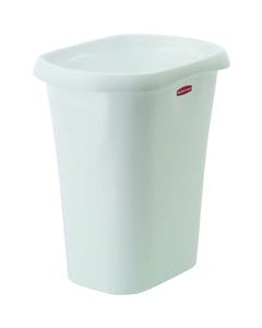 Rubbermaid 3 gal White Polypropylene Open Top Wastebasket