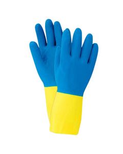 Soft Scrub Neoprene Cleaning Gloves L Blue 1 pair
