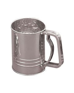 Fox Run 4 in. W Silver Stainless Steel Flour Sifter