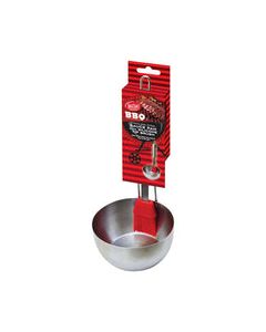 TableCraft BBQ 4-3/4 ft. W X 9-1/2 ft. L Red/Silver Stainless Steel Brush/Sauce Pan