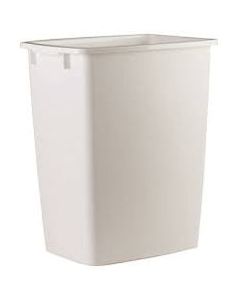 Rubbermaid 9 gal White Plastic Open Top Trash Can