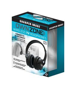 Sharper Image Own Zone Wireless Over The Ear TV Headphones