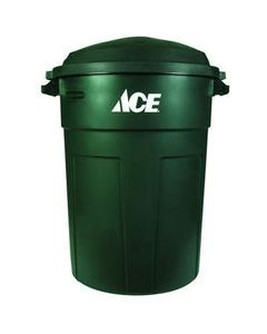 Ace 32 gal. Plastic Garbage Can Lid Included