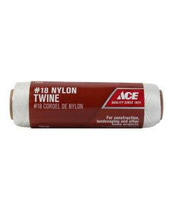 Ace 18 in. D X 260 ft. L White Twisted Nylon Twine