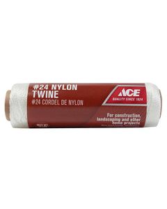 Ace 24 in. D X 185 ft. L White Twisted Nylon Mason Line