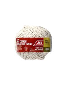 Ace #18 in. D X 200 ft. L White Twisted Cotton Twine