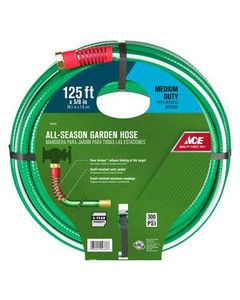 Ace 5/8 in. Dia. x 125 ft. L Medium-Duty Green Hose.