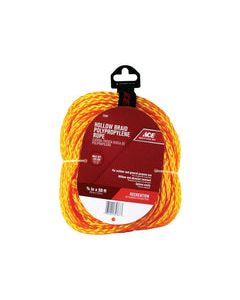 Ace 3/8 in. D X 50 ft. L Gold Braided Poly Rope