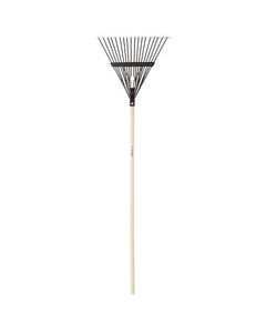 Truper 59 in. 18 Tine Steel Rake Wood Handle