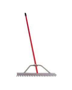 Corona 67 in. 24 Tine Aluminum Landscape Rake Aluminum Handle