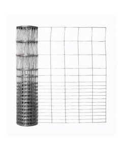 Garden Craft 28 in. H X 50 ft. L Galvanized Steel Garden Fence Silver