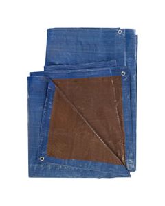 Ace 6 ft. W X 8 ft. L Medium Duty Polyethylene Tarp Blue/Brown