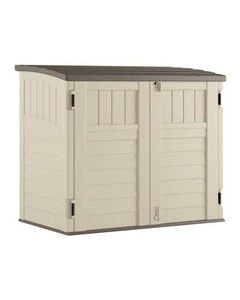 Suncast 4 ft. W x 2 ft. D Plastic Horizontal Storage Shed With Floor Kit