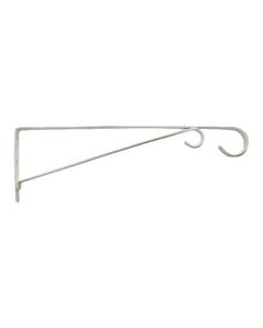 Panacea White Steel 15 in. H Straight w/Loop Plant Hook