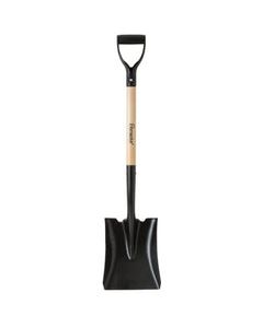 Home Plus 38.5 in. Steel Square Transfer Shovel Wood Handle