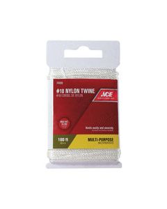 Ace 100 ft. L White Twisted Nylon Twine