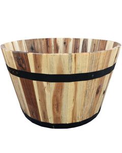 Avera Products 12 in. H X 21 in. W X 21 in. D Wood Traditional Planter Natural