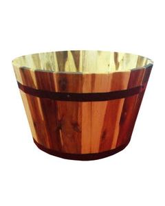 Avera Products 7 in. H X 11.5 in. W X 11.5 in. D Wood Traditional Planter Natural