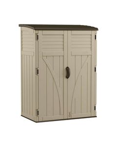 Suncast 4 ft. W x 2 ft. D Plastic Vertical Storage Shed With Floor Kit