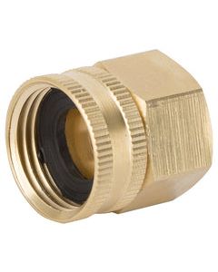 Landscapers Select Double Swivel Connector, 3/4 In, Fnpt X Female Nh, Brass, For Use With Any Standard Lawn & Garden Hose