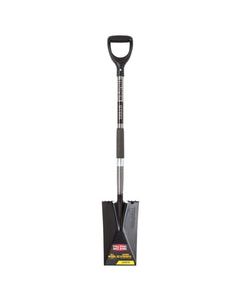 Truper Tru Pro 42 in. Steel Square Garden Spade Steel Handle