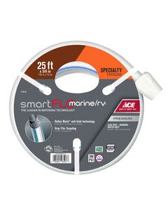 Ace SmartFLO 5/8 in. D X 25 ft. L RV/Marine Hose White