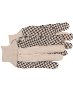 PVC DOT GLOVES CANVAS LG