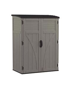 Suncast 4 ft. x 3 ft. Resin Vertical Pent Storage Shed with Floor Kit